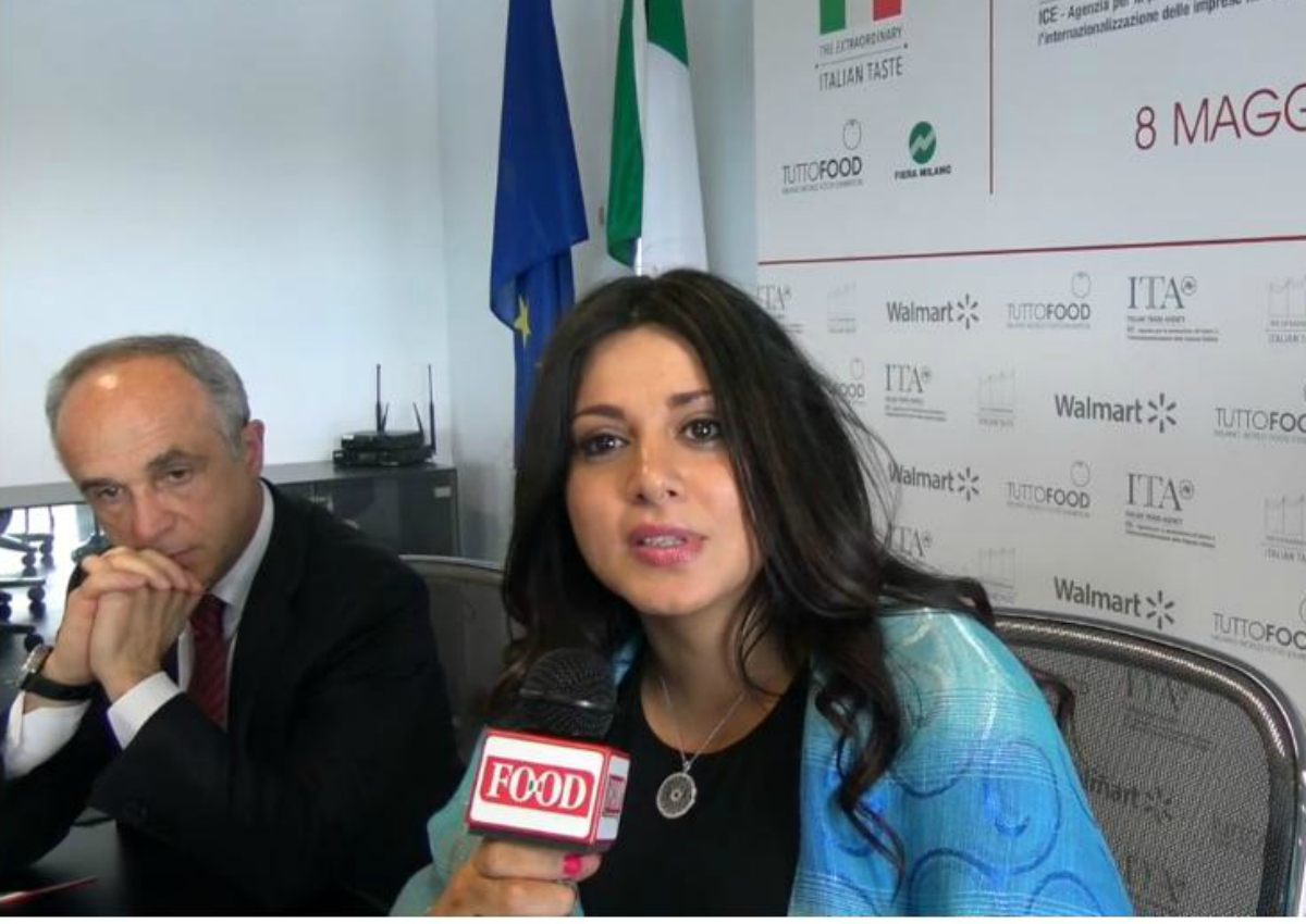 Silvia Kawas Walmart e Michele Scannavini ICE ITA TuttoFood 2017