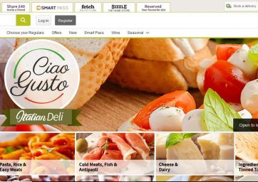 Ocado-Ciao Gusto-online shopping-official website