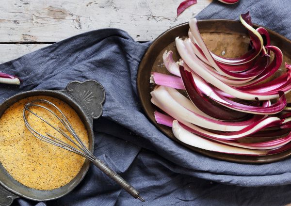 radicchio Treviso-polenta-Veneto