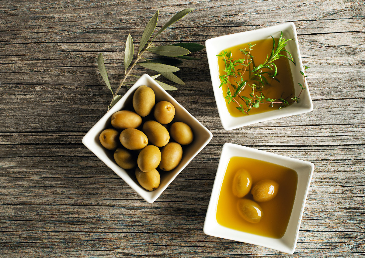 Olive oil- fresh herbs
