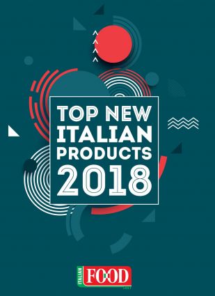 SIAL 2018: Top New Italian Products. Cover art for a special issue featuring Italian food.