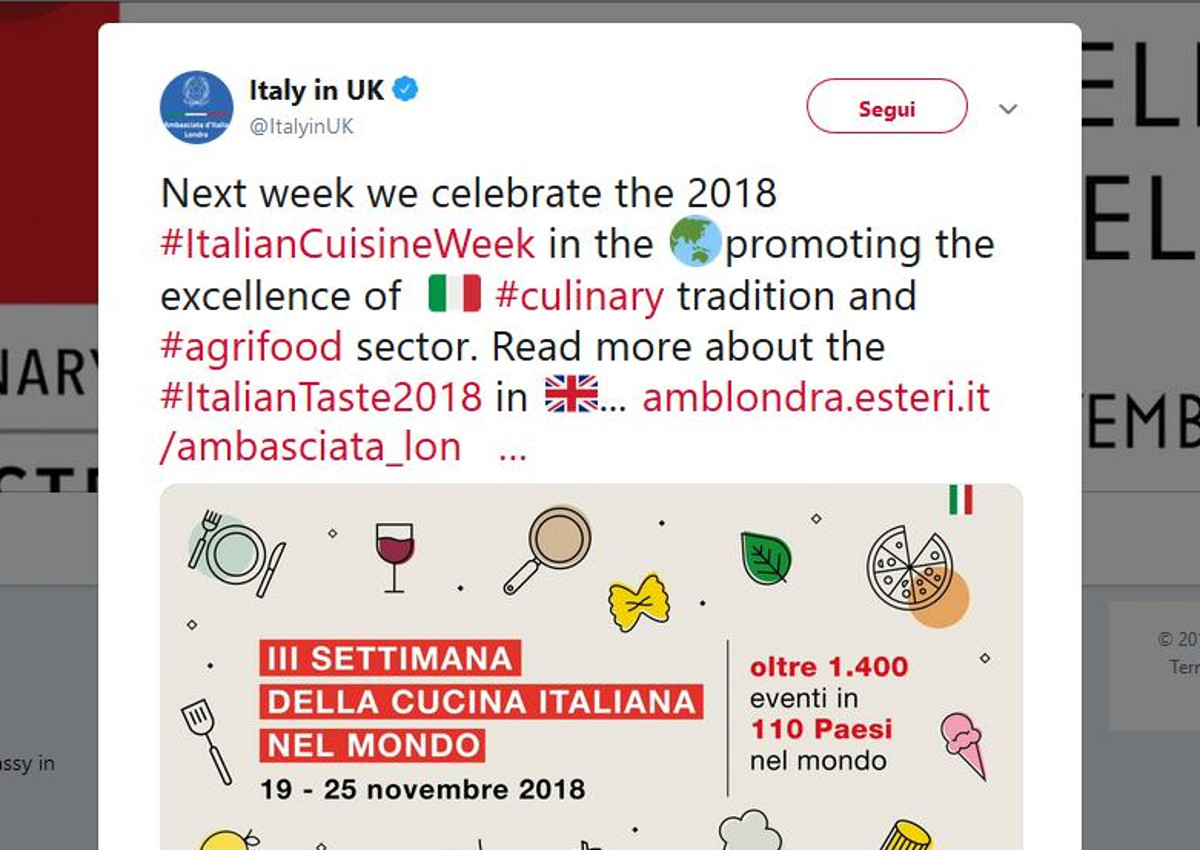 UK-Italian Cuisine Week