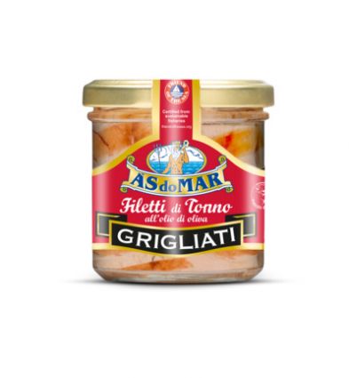 ASdoMAR grilled tuna fillets in olive oil. Italian tuna product for World Tuna Day.