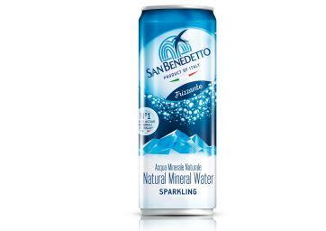 San Benedetto-mineral water-cans