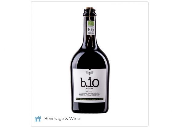 b.io Sicilia DOC Nero D'Avola Cabernet. Italian organic wine exported to the USA.