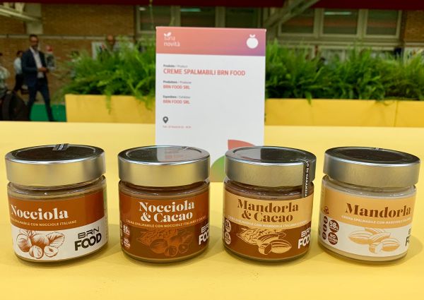 SANA 2019: Italian organic hazelnut and almond spreads, BRN Food. New products on display.