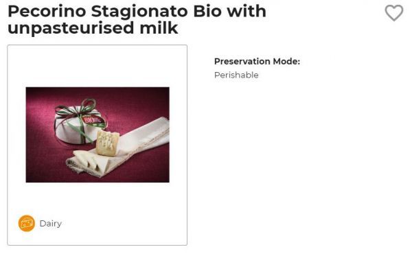 Pecorino cheese for #CarbonaraDay. Organic Pecorino Busti cheese with unpasteurized milk. Italian cheese.