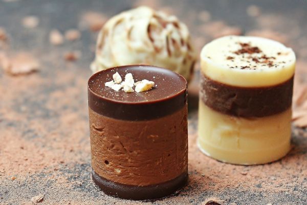 Gourmet chocolate truffles. Delicious dessert for Chocolate Day, a global food staple.