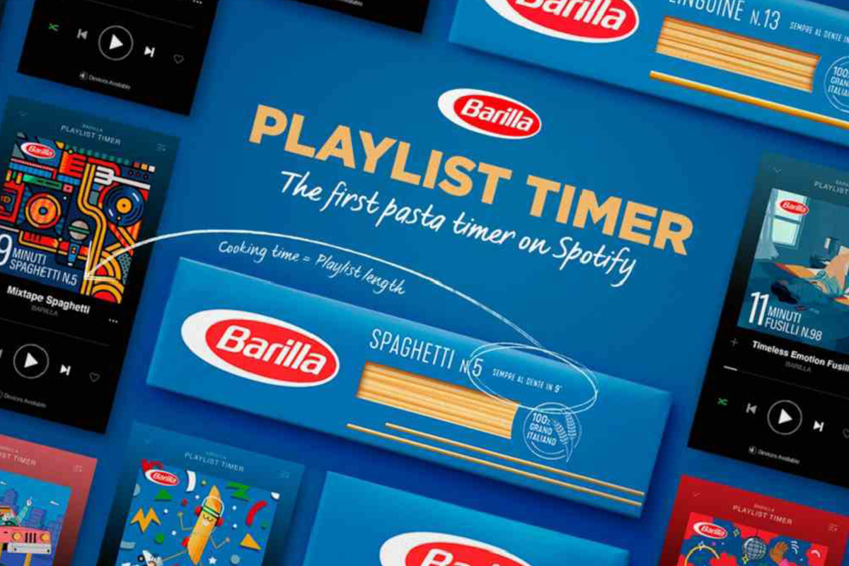 Barilla starts a Spotify playlist for a perfectly cooked pasta