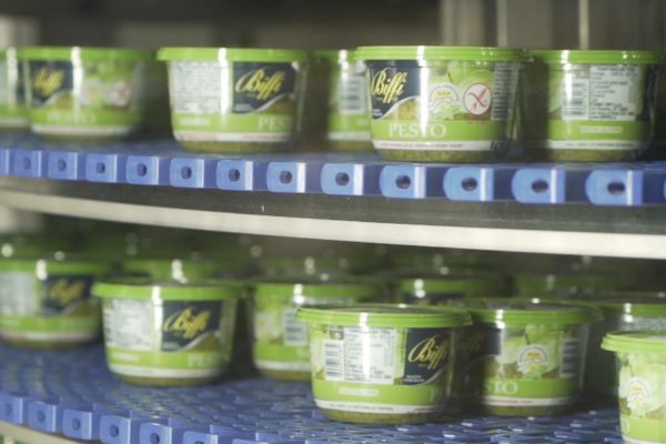 Biffi pesto sauce production line. Tailored sauces for every country.