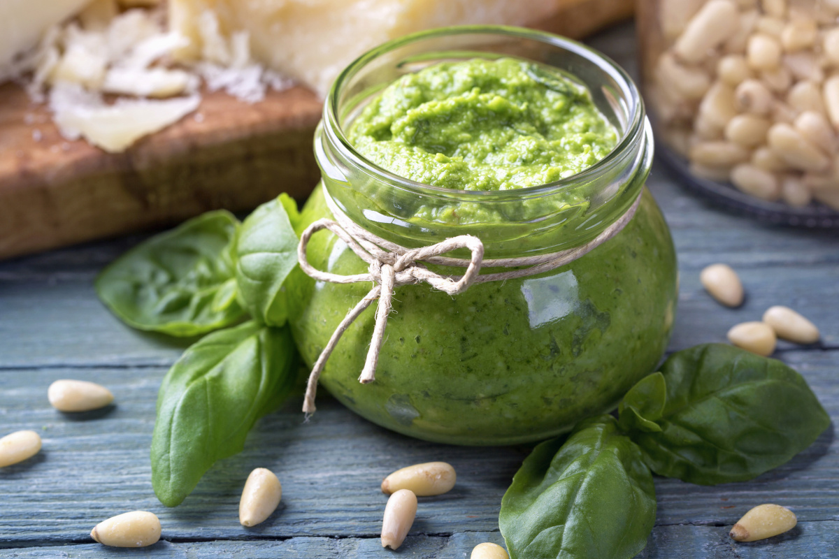 Homemade pesto