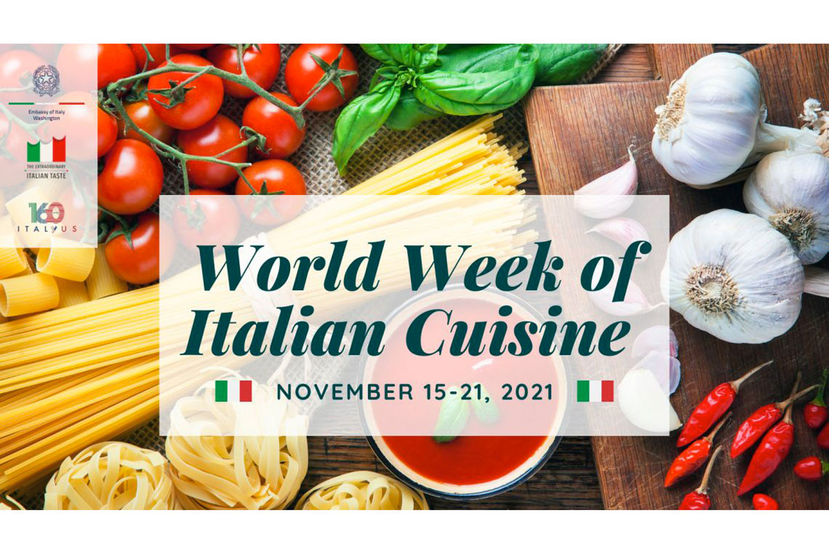 The sixth annual Week of Italian Cuisine in the World kicks off this week