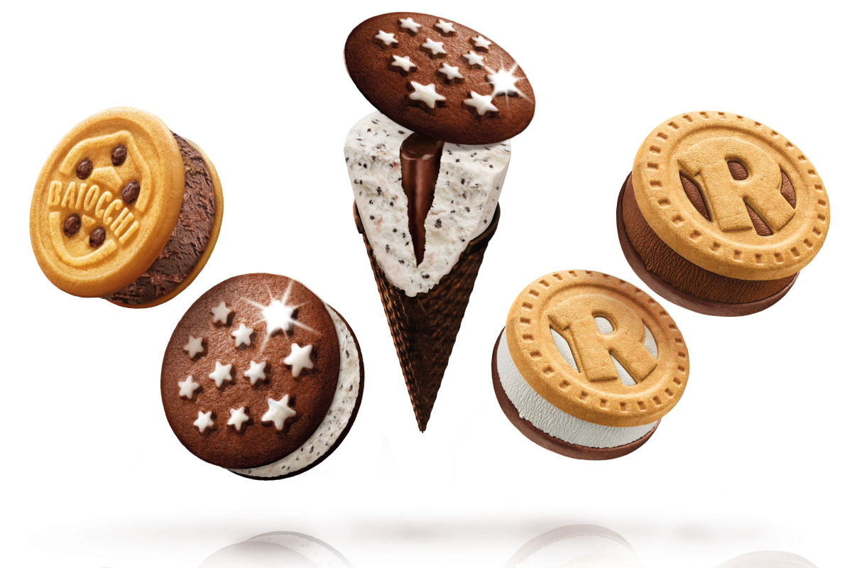 Mulino Bianco: i Baiocchi Cookies with cream hazelnut and cocoa