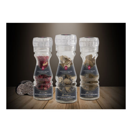 Italian Food Awards: Stefania Calugi truffle petal grinders. Gourmet Italian food finalists.