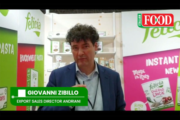Andriani's Felicia pasta brand. Giovanni Zibillo, Export Sales Director. Sustainable Italian food.