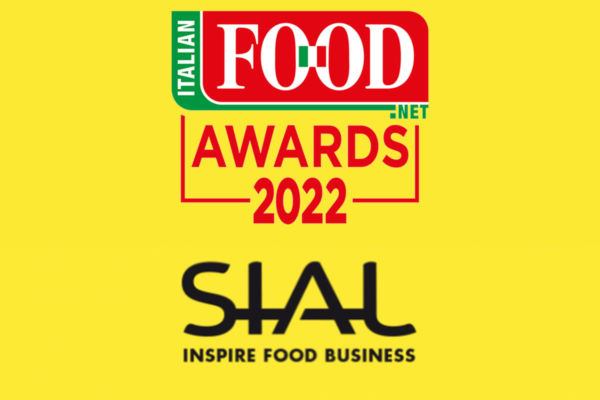 Italian Food Awards 2022 at SIAL. Logo featuring Inspire Food Business on a yellow background.