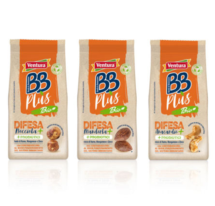 Ventura BB Plus Bio: Hazelnut, Almond, Cashew. Italian Food Awards Finalist.