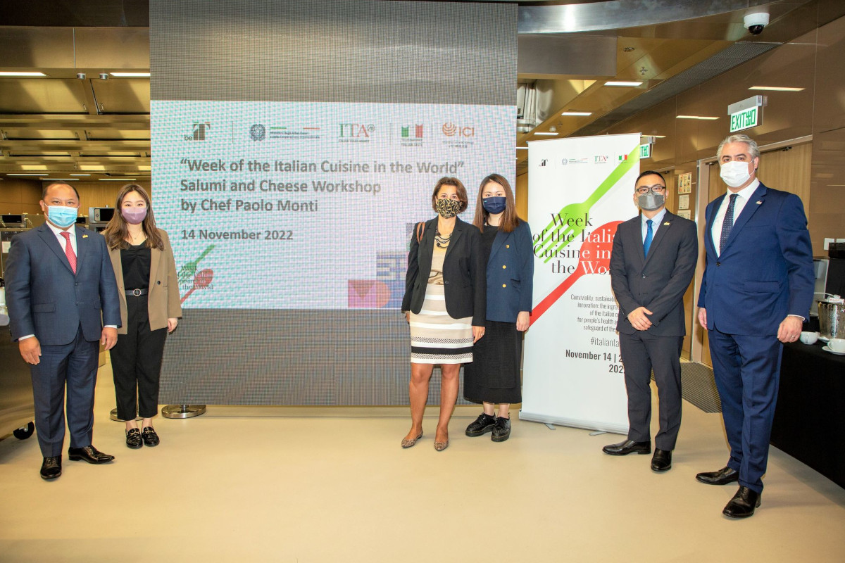 Hong Kong to celebrate the Week of the Italian Cuisine in the world