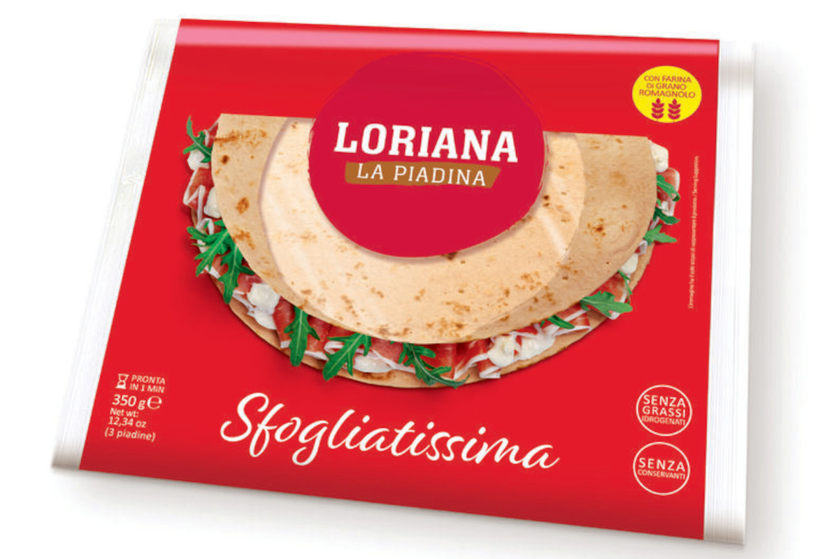 Piadina Loriana on display on EU retailers’ shelves