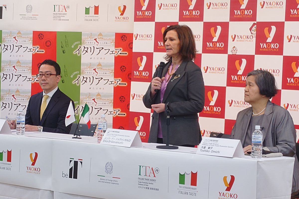 a new agreement was recently signed between the Italian Trade Agency and Yaoko Co. Ltd-Japan