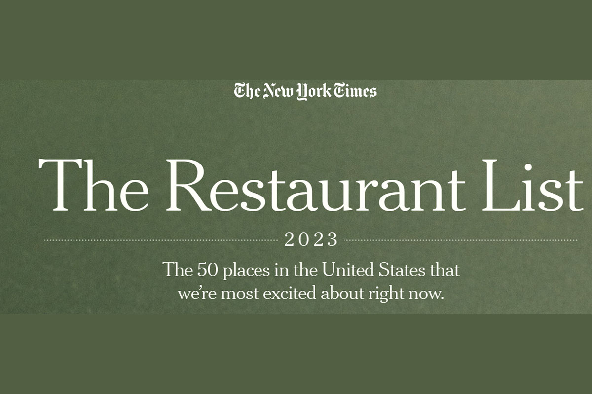 Italian restaurants that made The New York Times Restaurant List