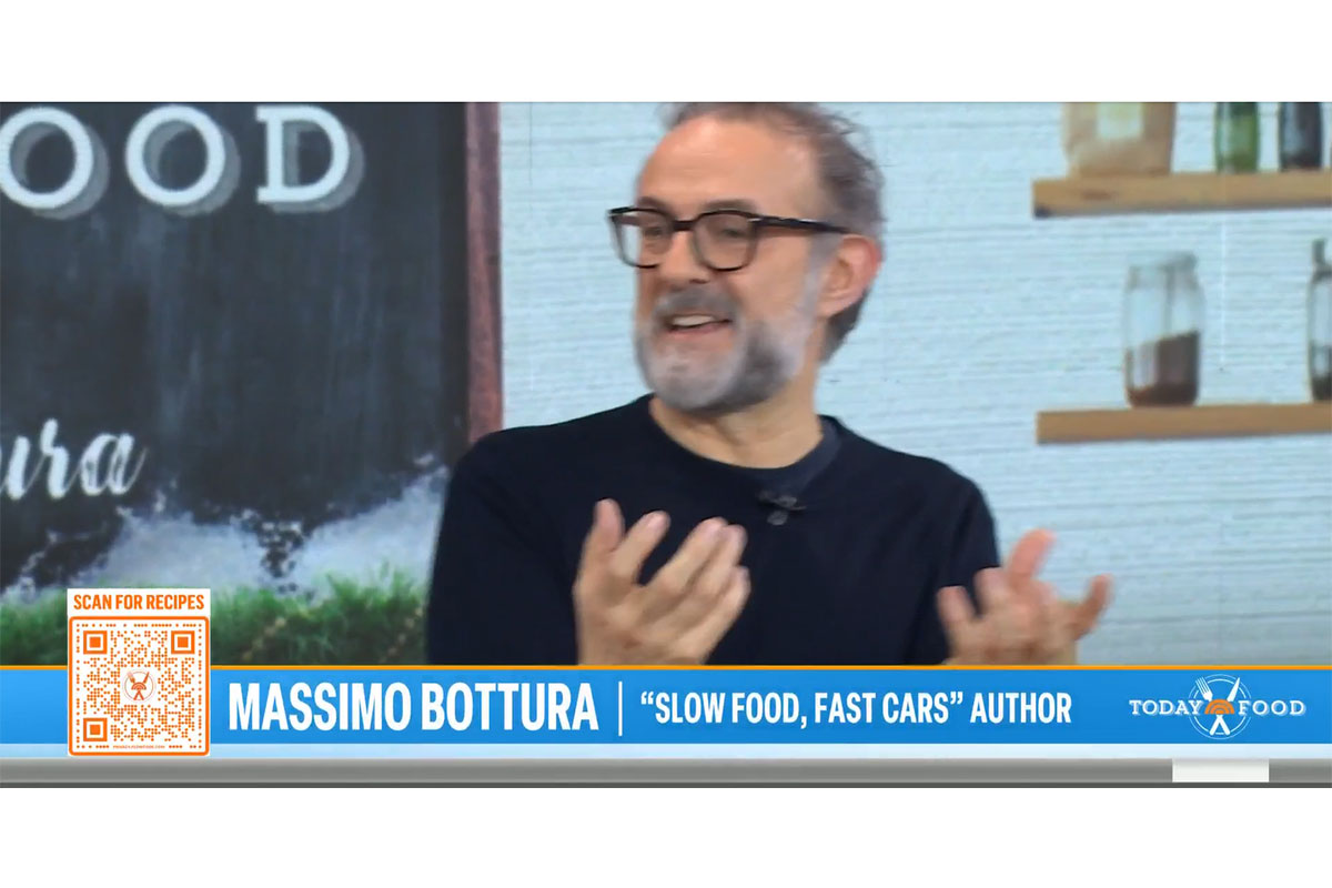 Massimo Bottura in NYC promoting his new book